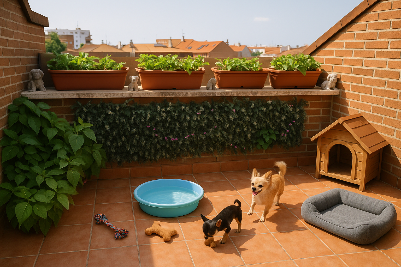 Perros pequeños en casa